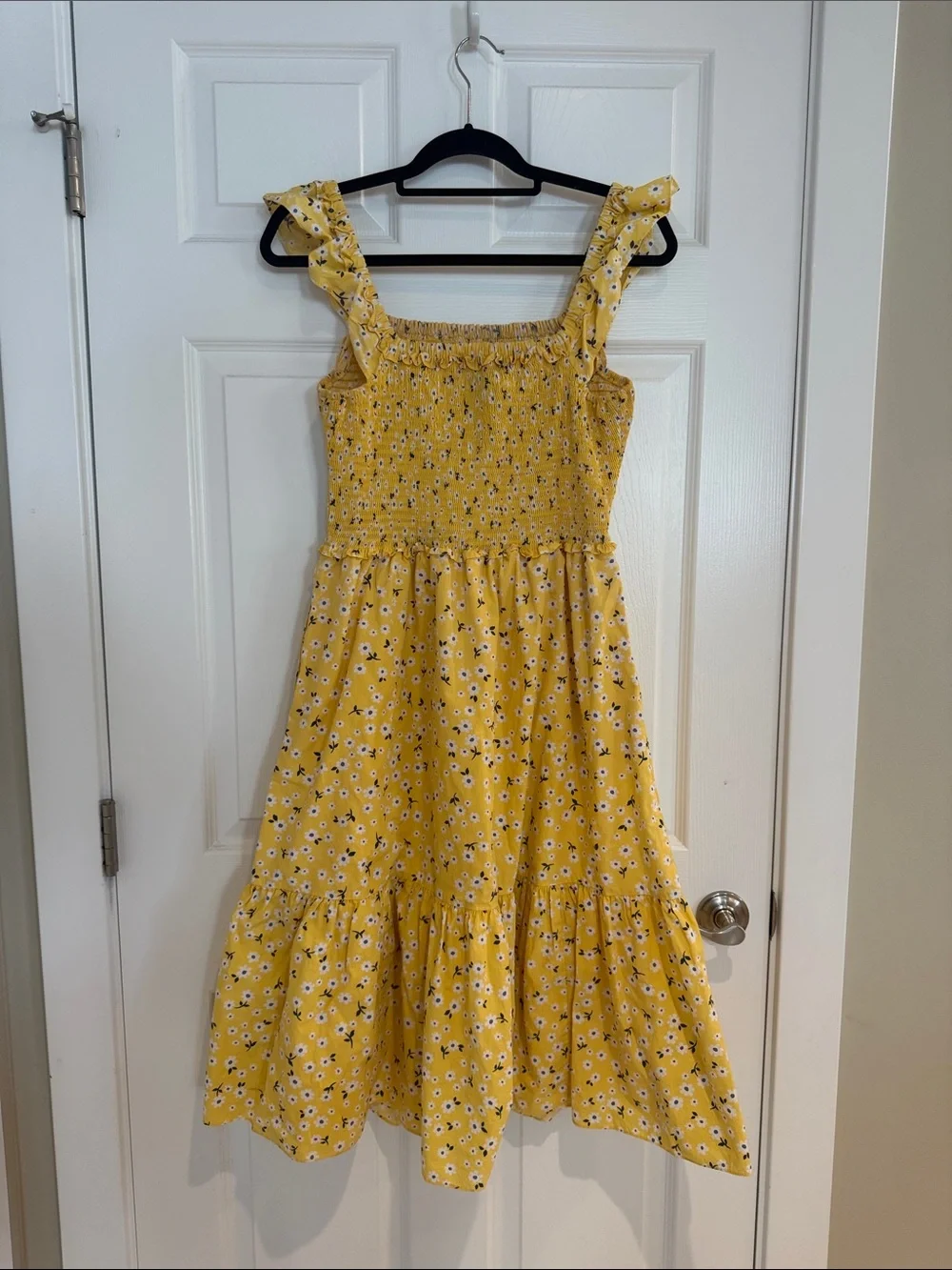 Kate Spade Fleurette Toss Voile Smocked Dress - Medium